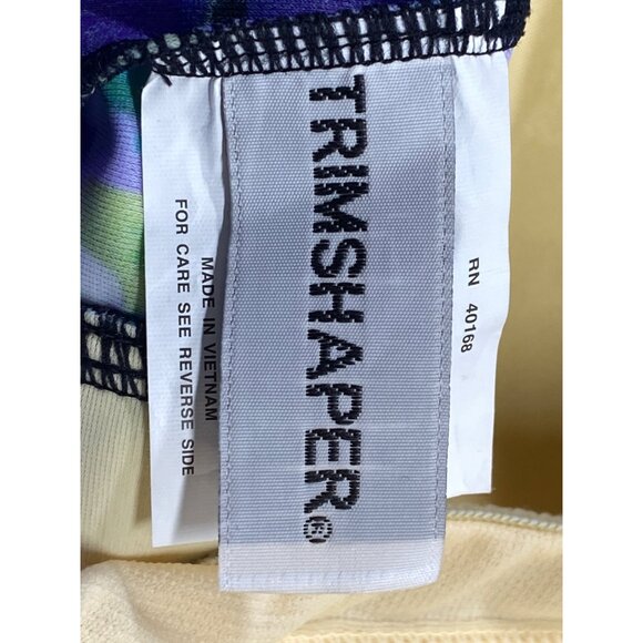 Trimshaper Women’s sz 18 One Piece Swimsuit Full Coverage Slimming Wireless - Picture 4 of 5